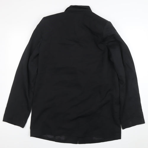 PrettyLittleThing Womens Black Size 6 Single-Breasted Blazer Jacket