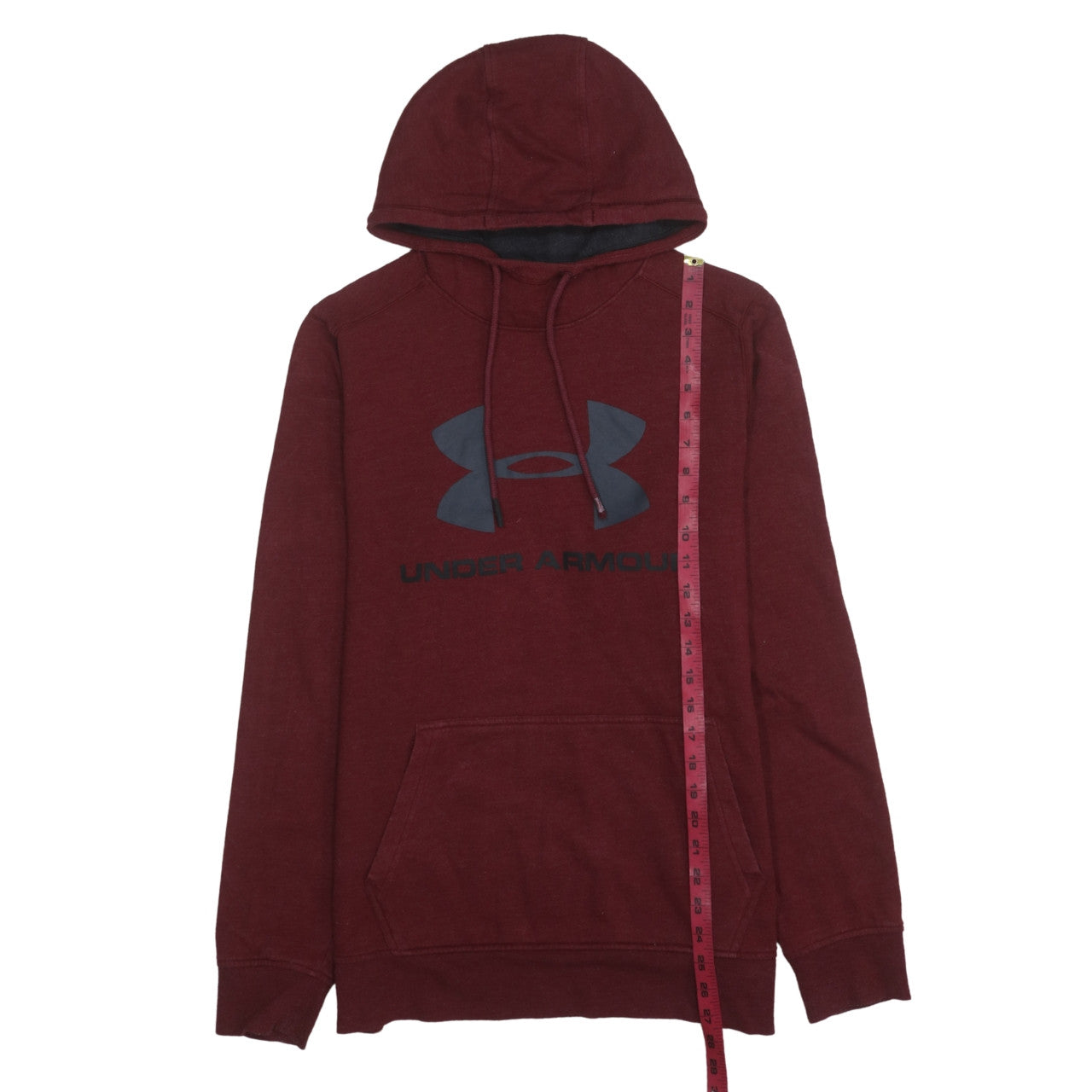 Under Armour Men's Red Pullover Hoodie Medium Sports Fleece