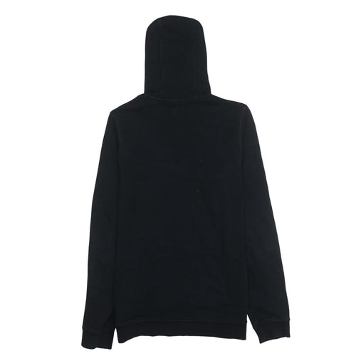Nike Men's Black Pullover Hoodie M Regular Fit Graphic Logo Sweatshirt