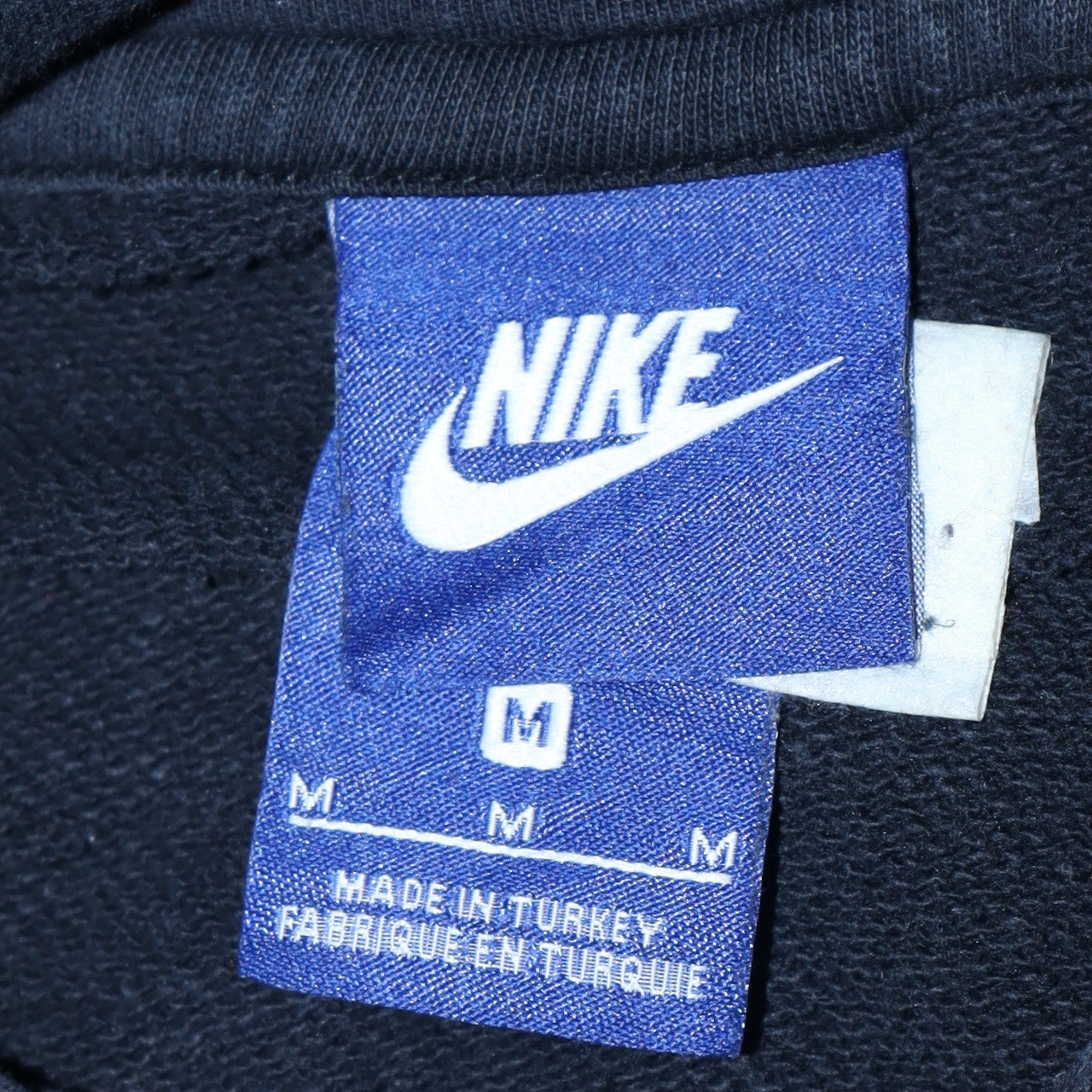 Nike Men's Black Pullover Hoodie M Regular Fit Graphic Logo Sweatshirt