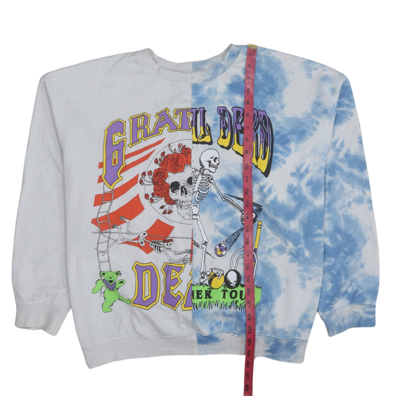 Divided Women Blue Tie-Dye Grateful Dead Graphic Sweatshirt Size L