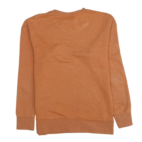 Nike Men's Orange Crew Neck Pullover Sweatshirt Size S