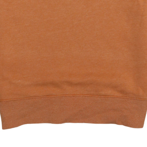 Nike Men's Orange Crew Neck Pullover Sweatshirt Size S