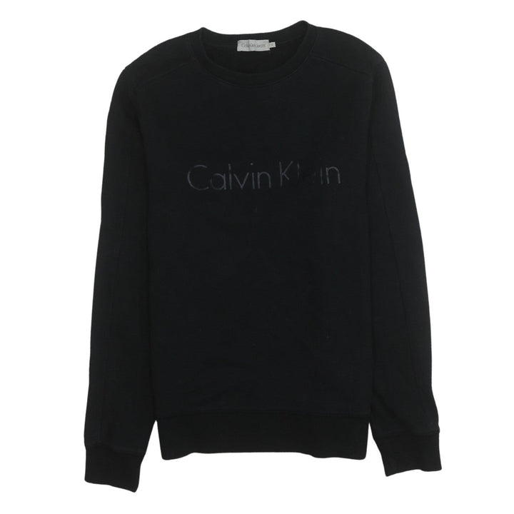 Calvin Klein Jeans Mens Black M Logo Crew Neck Sweatshirt