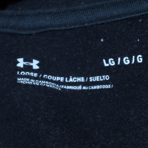 Under Armour Men's Black Large Pullover Hoodie with Kangaroo Pocket
