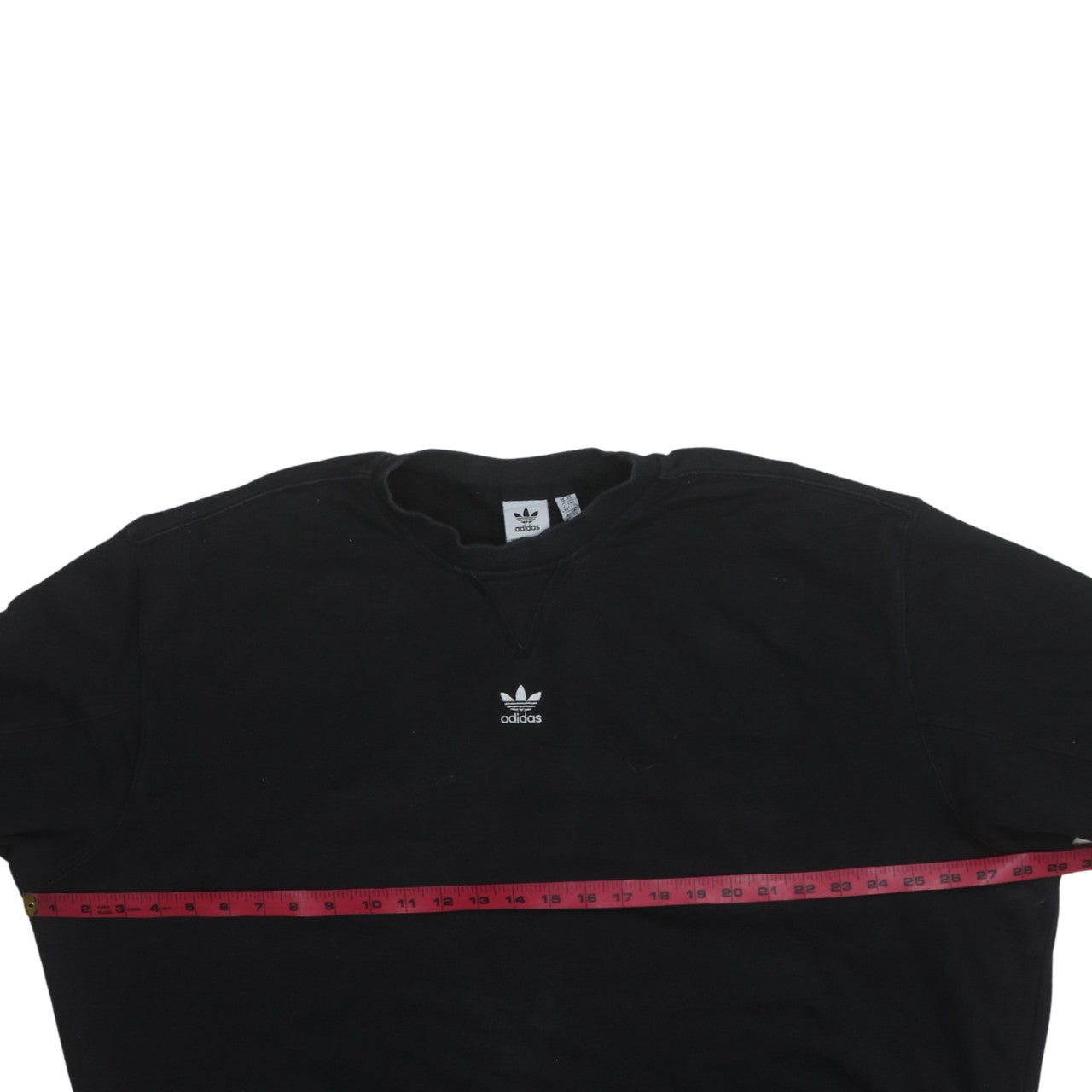 Adidas Womens Black Crew Neck Pullover Sweatshirt Size 18