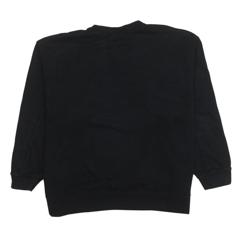 Adidas Womens Black Crew Neck Pullover Sweatshirt Size 18