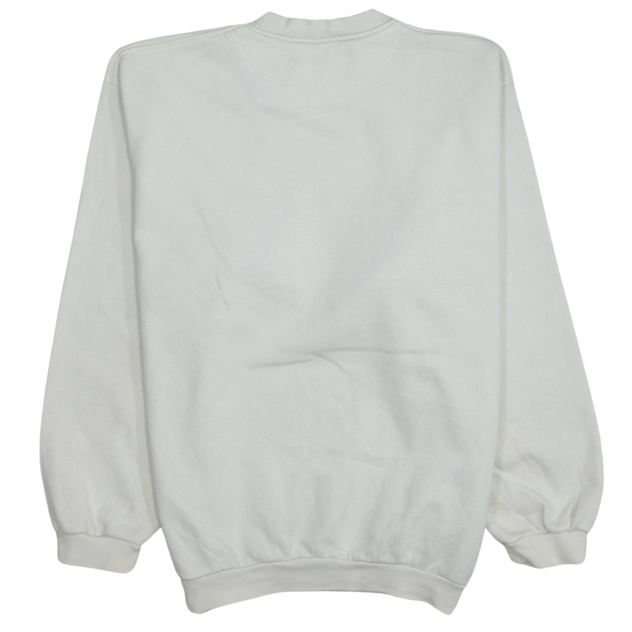 Nike Mens White XL Crew Neck Embroidered Logo Sweatshirt