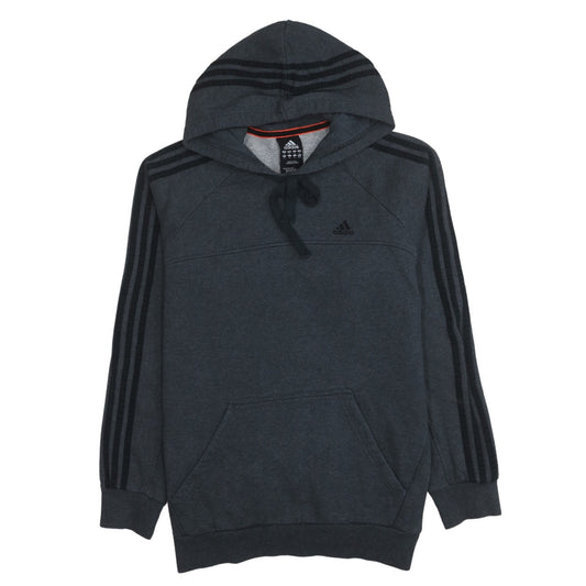 Adidas Men's Grey Pullover Hoodie Size M Fleece Sportswear
