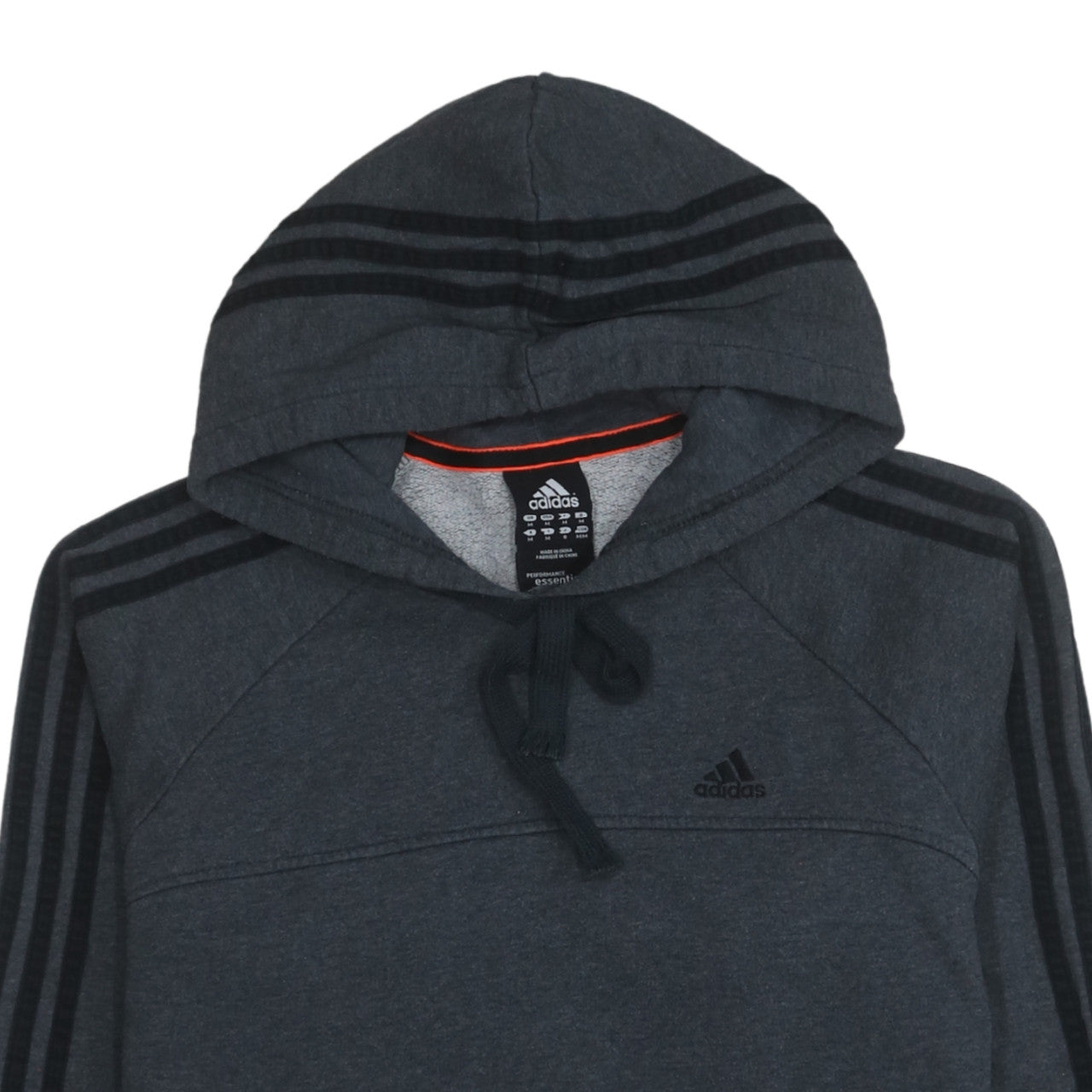 Adidas Men's Grey Pullover Hoodie Size M Fleece Sportswear