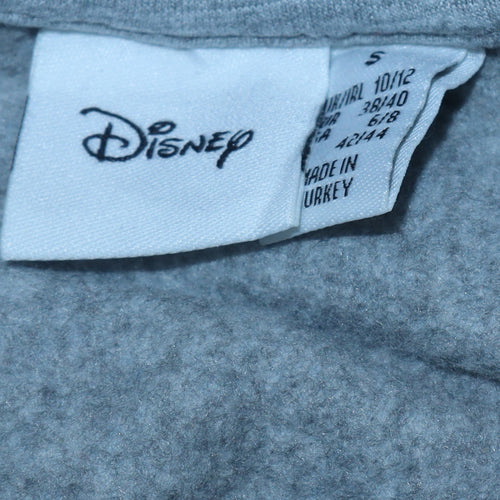 Disney Women Grey Stitch & Angel Graphic Sweatshirt Size S
