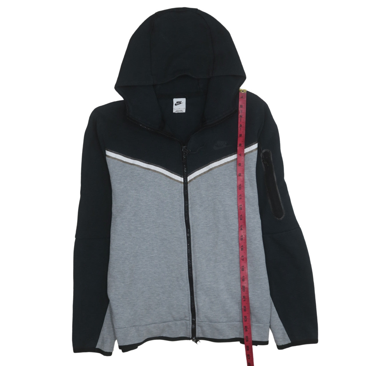 Nike Men’s Grey Full Zip Hoodie L Sportswear Jacket