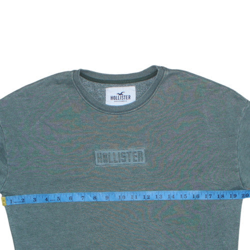 Hollister Men’s Green Logo Pullover Sweatshirt XS