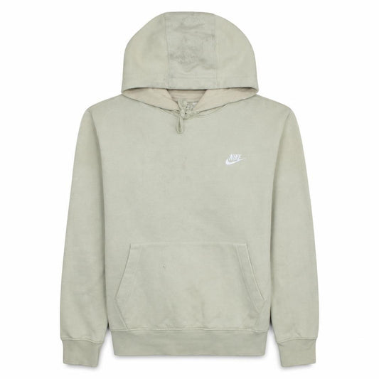 Front view of Nike women’s beige pullover hoodie small cotton blend hooded sweatshirt