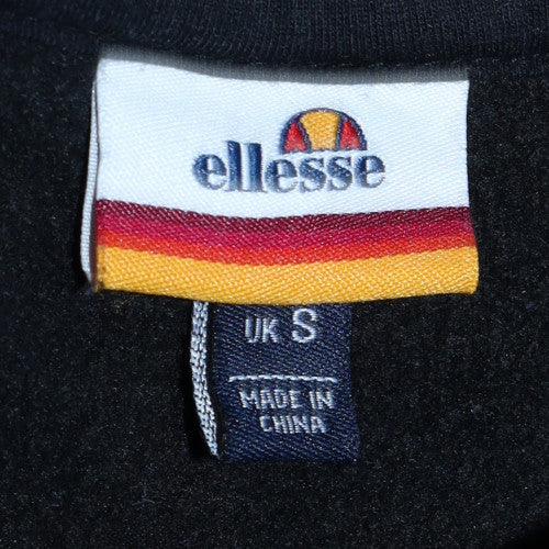 Ellesse Men's Black Pullover Hoodie Size S Retro Sports Logo