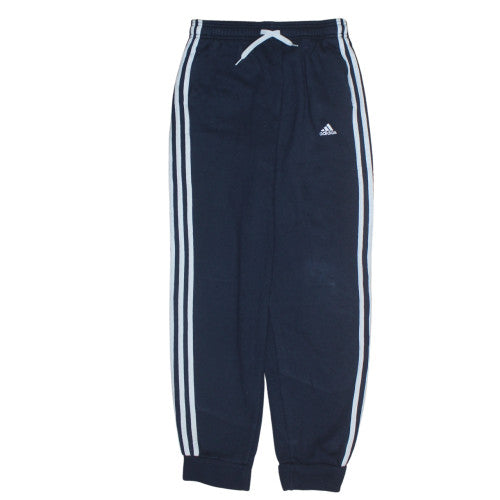 Adidas Boys Blue Jogger Sweatpants 13-14 Years Elastic Waist Sportswear