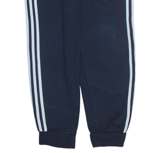 Adidas Boys Blue Jogger Sweatpants 13-14 Years Elastic Waist Sportswear
