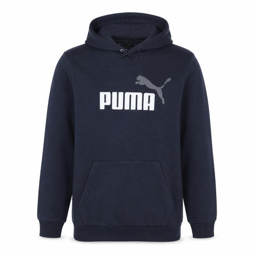 Puma Men's Blue Pullover Hoodie Size L Graphic Sports Fleece