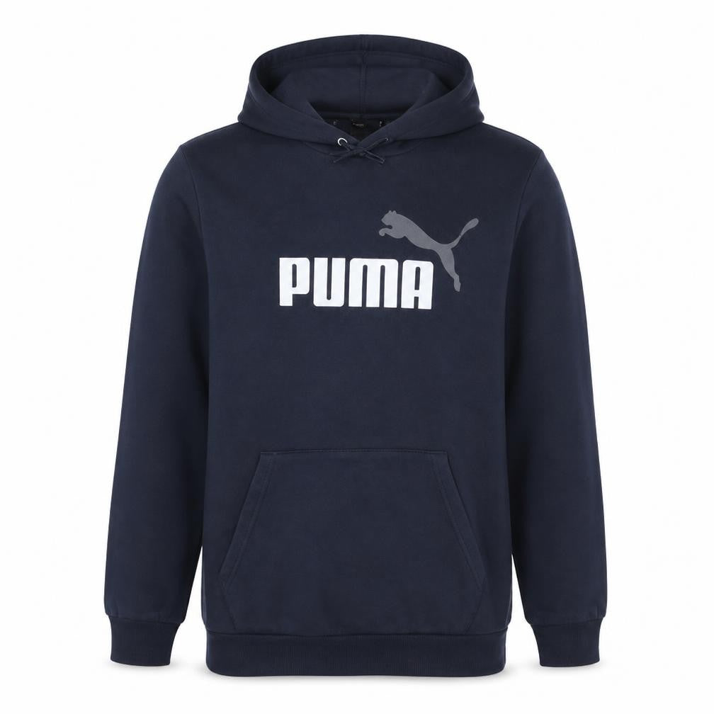 Puma Men's Blue Pullover Hoodie Size L Graphic Sports Fleece