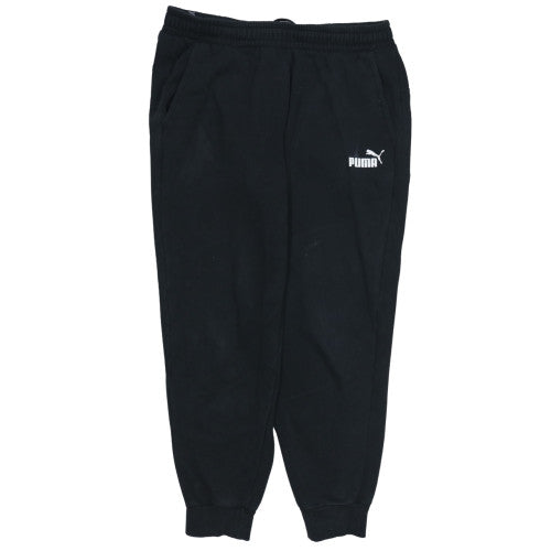 Puma Women's Black Jogger Sweatpants XL Fleece Elastic Waist
