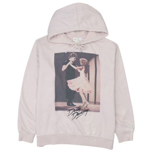 H&M Womens Pink Dirty Dancing Hoodie L Logo Graphic Cotton Blend