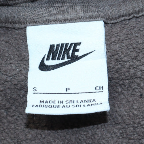 Nike Men's Brown Pullover Hoodie Size S Fleece Sweatshirt