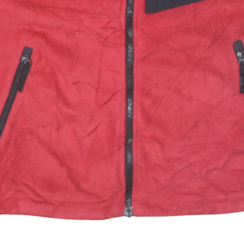 Columbia Men's Red Fleece Bodywarmer Waistcoat XL Interchange Hiking Outdoor