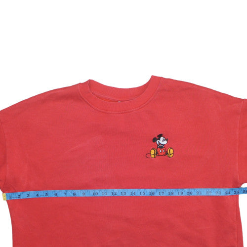 Disney Mickey & Friends at George Red Women's L Sweatshirt Cotton