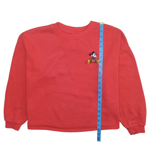 Disney Mickey & Friends at George Red Women's L Sweatshirt Cotton