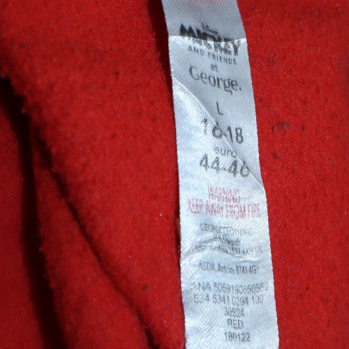 Disney Mickey & Friends at George Red Women's L Sweatshirt Cotton