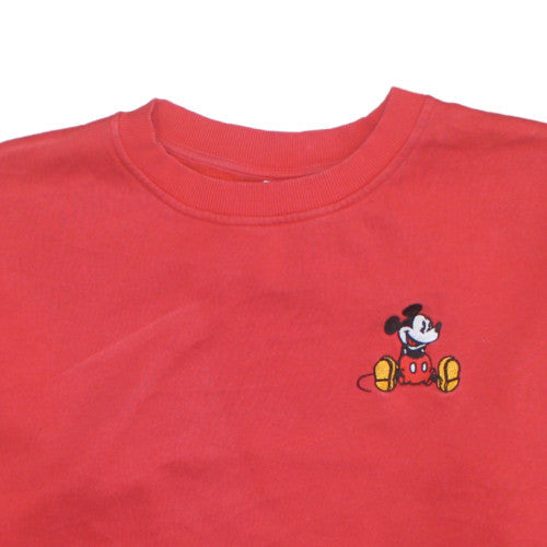 Disney Mickey & Friends at George Red Women's L Sweatshirt Cotton