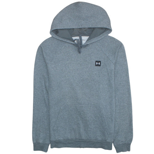 Under Armour Mens Grey Pullover Hoodie L Regular Fit Fleece