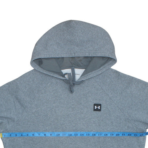 Under Armour Mens Grey Pullover Hoodie L Regular Fit Fleece