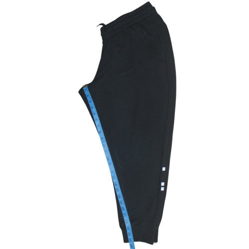 Adidas Womens Black 1X Joggers Sweatpants Size 20-22 Cotton Blend