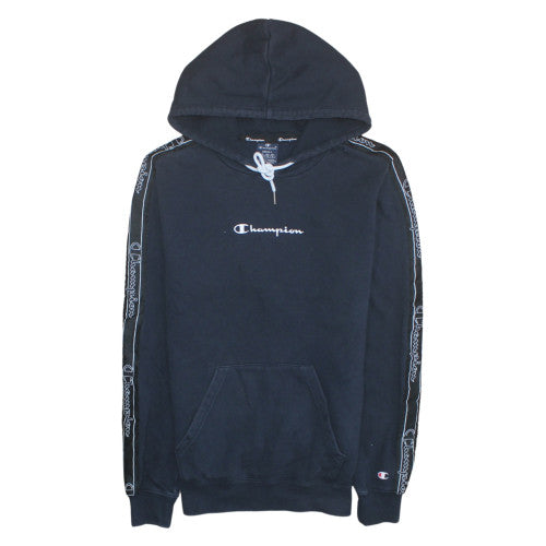 Champion Men's Black Small Pullover Hoodie Logo Sportswear