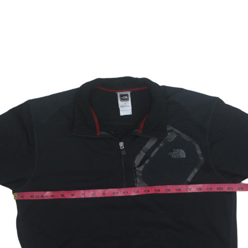 The North Face Men's Black Fleece 1/4 Zip Pullover Sweatshirt M