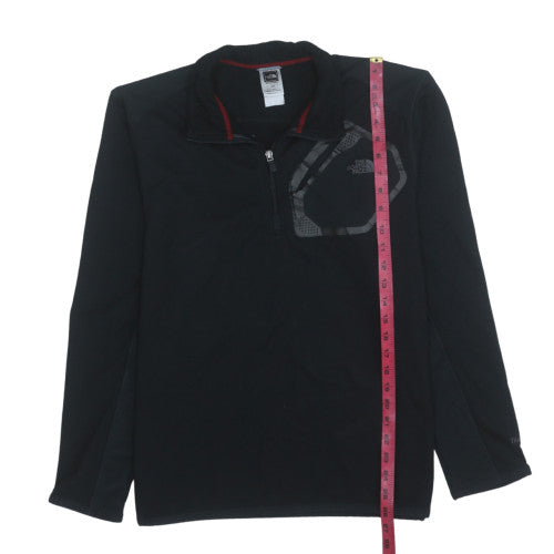 The North Face Men's Black Fleece 1/4 Zip Pullover Sweatshirt M