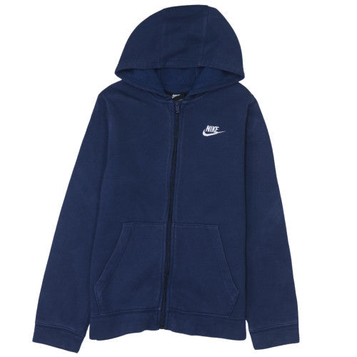 Nike Boys Blue Full Zip Hoodie Size L 147–158cm Standard Fit