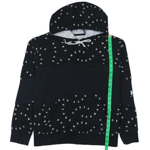 Under Armour Womens Black L Logo Hoodie Large Loose Fit Sweatshirt