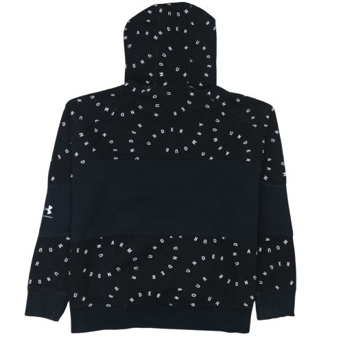 Under Armour Womens Black L Logo Hoodie Large Loose Fit Sweatshirt