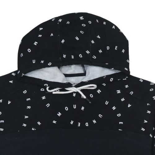 Under Armour Womens Black L Logo Hoodie Large Loose Fit Sweatshirt