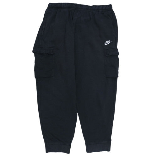 Nike Mens Black 2XL Cargo Fleece Jogger Trousers