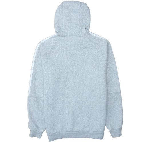 Adidas Mens Grey Pullover Hoodie M Regular Fit Fleece Sportswear