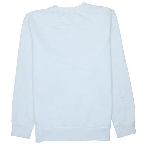 Calvin Klein Jeans Men's White Logo Pullover Sweatshirt L