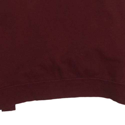 Nike Women's Burgundy Logo Crew Neck Sweatshirt Size L