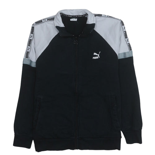 Puma Mens Black and White Full Zip Sweatshirt Size L