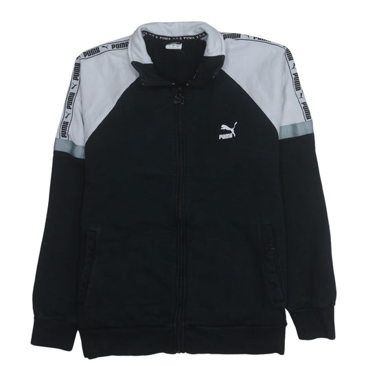Puma Mens Black and White Full Zip Sweatshirt Size L