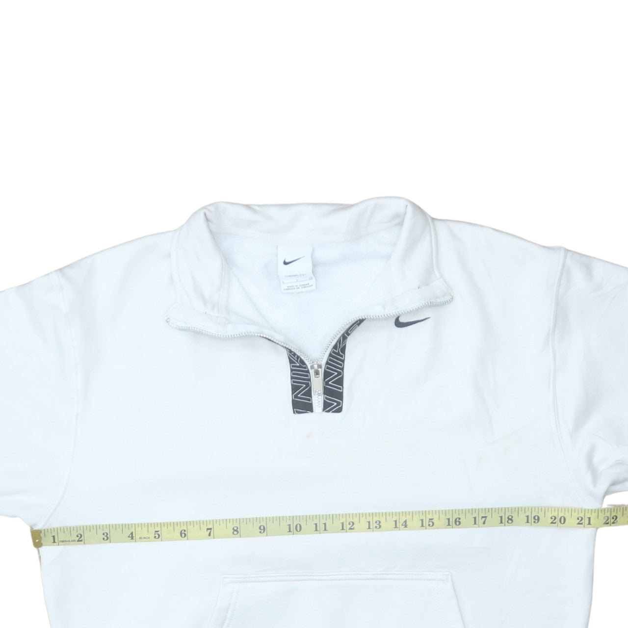 Nike Women White Therma-Fit 1/4 Zip Pullover Sweatshirt Size S