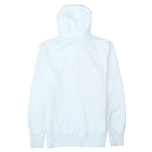 Nike Air Max Mens White 1/2 Zip Hoodie Size M Hooded Sweatshirt