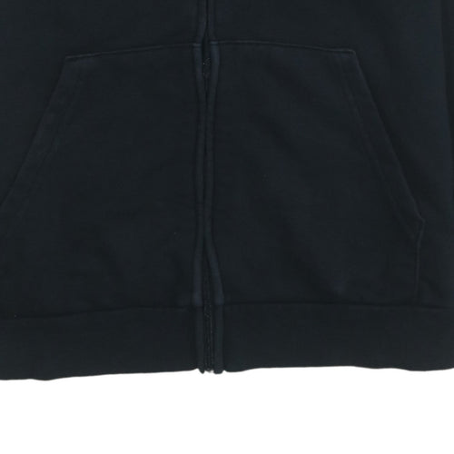 Adidas Womens Black Full Zip Hoodie L 16-18 Classic Sportswear